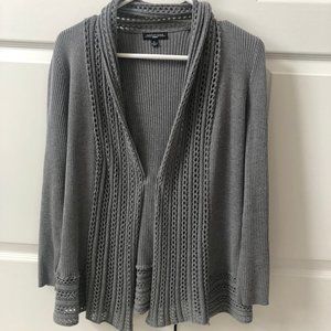 Gray Cardigan Sweater